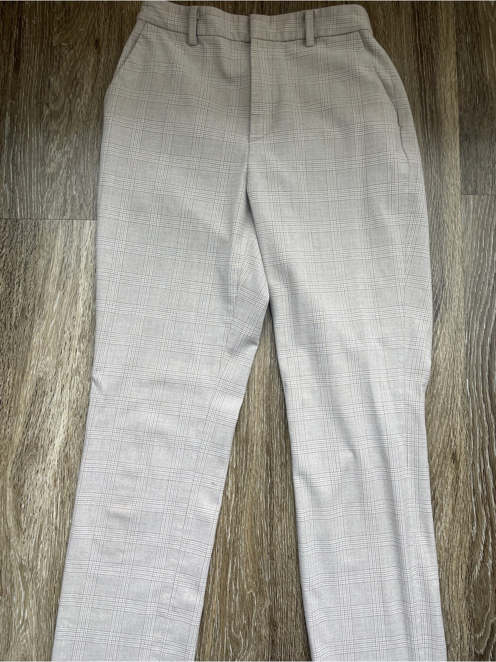Uniqlo Women's Tan Plaid Trousers